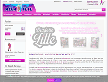 Tablet Screenshot of mega-fete.fr